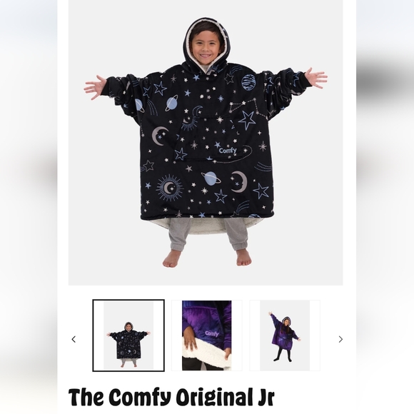 Comfy USA Other - Comfy USA Kids Black and Blue Hoodie